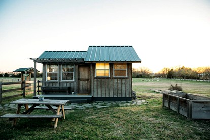 Rustic Tiny House Rental for Weekend Getaways from Dallas - glamping.directory