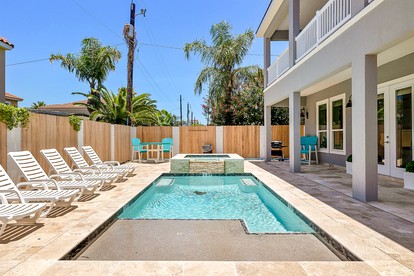 Group Beach House with Pool in South Padre Island, Texas - glamping.directory