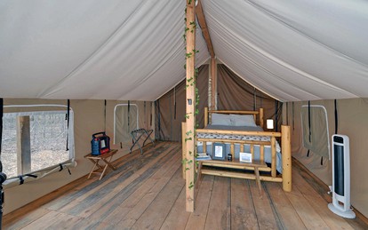 Pet-Friendly Glamping Retreat: Safari Tent Getaway in Suches, Georgia - Suches, Georgia - glamping.directory