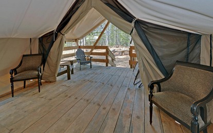 Pet-Friendly Glamping Retreat: Safari Tent Getaway in Suches, Georgia - Suches, Georgia - glamping.directory