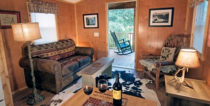 Secluded Cabin Rental with Jacuzzi for Romantic Weekend Getaway near Austin, Texas - Cat Spring, Texas - glamping.directory