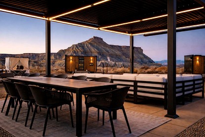 Scandinavian-Inspired Desert Retreat with Mirrored Views | Near Torrey, Utah - Torrey, Utah - glamping.directory