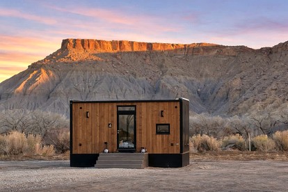 Scandinavian-Inspired Desert Retreat with Mirrored Views | Near Torrey, Utah - glamping.directory