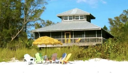 Spacious Beachfront House with Panoramic Gulf Views on Little Gasparilla Island, Florida - Placida, Florida - glamping.directory