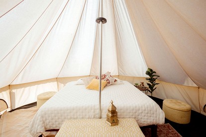 Gorgeous Bell Tent for a Romantic Glamping Escape Surrounded by Nature in Silver Point, Tennessee - Silver Point, Tennessee - glamping.directory