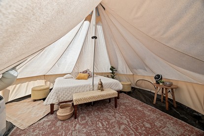 Gorgeous Bell Tent for a Romantic Glamping Escape Surrounded by Nature in Silver Point, Tennessee - Silver Point, Tennessee - glamping.directory