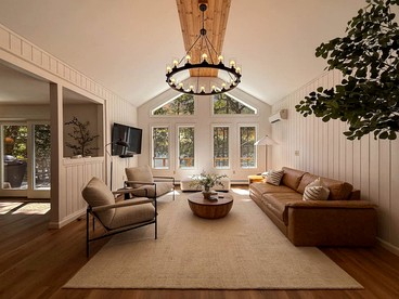 Enchanting Lakefront Cabin Retreat with Hot Tub and Fire Pit on Sebago Lake in Maine - Casco, Maine - glamping.directory