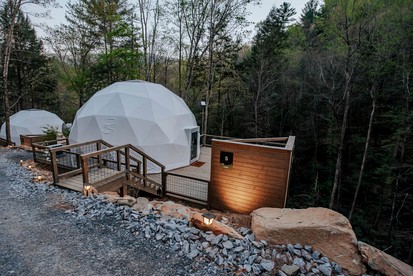 Family Adventure in a Unique Dome near Fall Branch Falls, Cherry Log, GA - Cherry Log, Georgia - glamping.directory