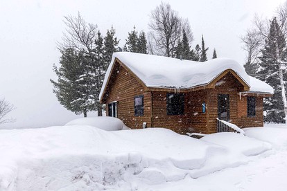 Cozy Cabin with Fire Pit on Lake Superior in Paradise, Michigan - glamping.directory
