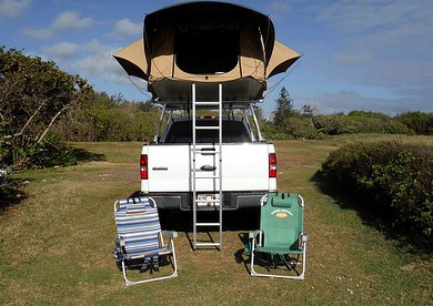 Unique Rooftop Tent Rental for Hawaiian Island Adventure in Kalaheo, Hawaii - Kalaheo, Hawaii - glamping.directory