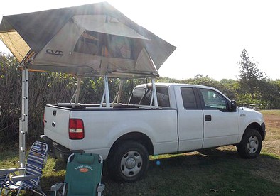 Unique Rooftop Tent Rental for Hawaiian Island Adventure in Kalaheo, Hawaii - Kalaheo, Hawaii - glamping.directory