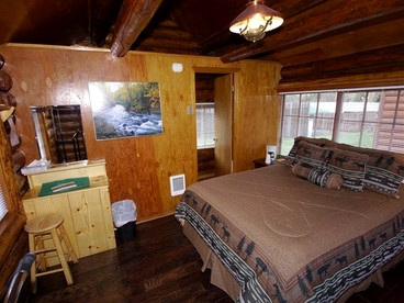 Traditional Log Cabin with Large Windows on the Kenai Peninsula, Alaska - Cooper Landing, Alaska - glamping.directory