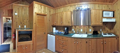 Traditional Log Cabin with Large Windows on the Kenai Peninsula, Alaska - Cooper Landing, Alaska - glamping.directory