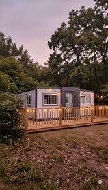 Modern Foldable Container Home with Mountain Views near Pipestem Resort, West Virginia - glamping.directory
