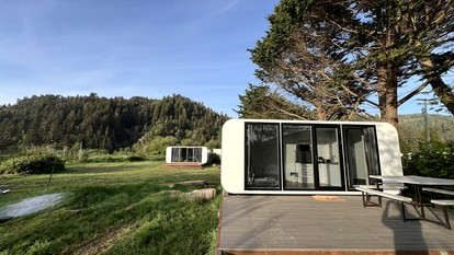 Apple Iphone Inspired Glamping Pod in Klamath, CA - glamping.directory