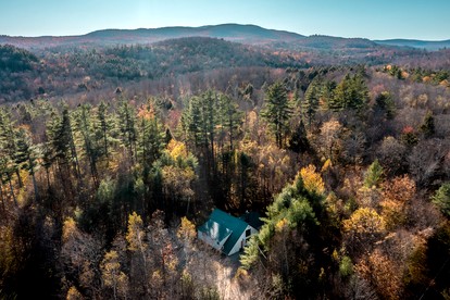 Cozy A-Frame Cabin with Hot Tub & Sauna near Stratton Mountain, Vermont - Jamaica, Vermont - glamping.directory