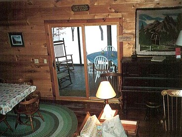 Seven-Person Cabin Rental with Stone Fireplace Overlooking Lake Paradox in Adirondacks - Severance, New York - glamping.directory