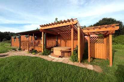 Captivating Cabin with Vintage Decor on Working Ranch and B&B near Houston, Texas - Cat Spring, Texas - glamping.directory