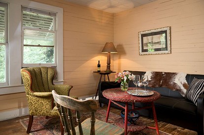 Captivating Cabin with Vintage Decor on Working Ranch and B&B near Houston, Texas - Cat Spring, Texas - glamping.directory