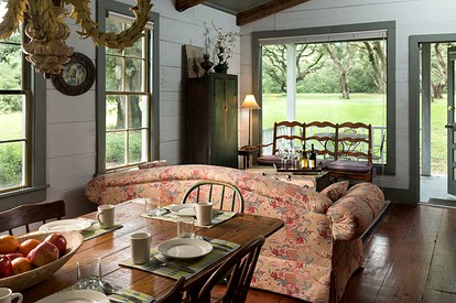 Captivating Cabin with Vintage Decor on Working Ranch and B&B near Houston, Texas - Cat Spring, Texas - glamping.directory