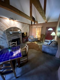 Western-Themed Cabin with Hot Tub, Fireplace & Pool Access near Meadow Retreat in Texas - Bluff Dale, Texas - glamping.directory