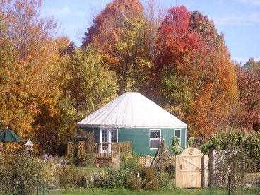 Elegant, Eco-Friendly Yurt in Newfield, New York - Newfield, New York - glamping.directory