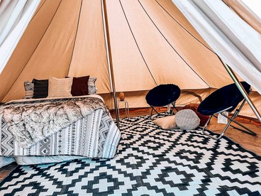 Cozy Bell Tent Glamping in Swan Valley, Idaho near Jackson Hole - Irwin, Idaho - glamping.directory