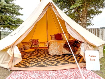 Cozy Bell Tent Glamping in Swan Valley, Idaho near Jackson Hole - Irwin, Idaho - glamping.directory