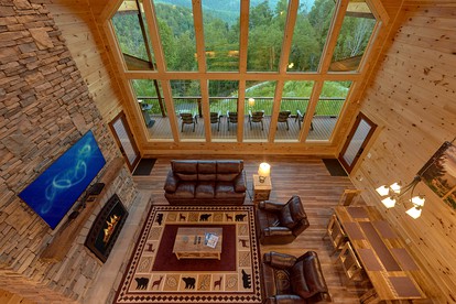 Vacation Rental for Four in Gatlinburg with Fire-Pit and Spectacular Views of the Great Smoky Mountains - Gatlinburg, Tennessee - glamping.directory