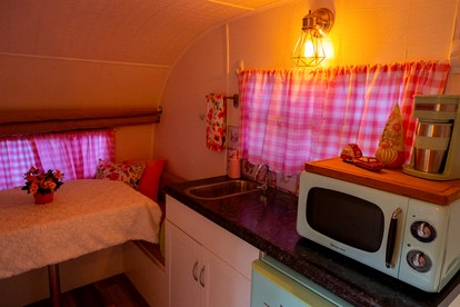 Luxurious Remodeled Airstream with Wraparound Deck and Spa near Honey Grove, Texas - Honey Grove, Texas - glamping.directory