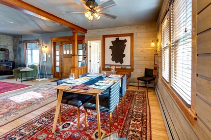 Peaceful Village Retreat with Fireplace, Deck Dining & Mountain Sunsets in Margaretville, New York - Margaretville, New York - glamping.directory