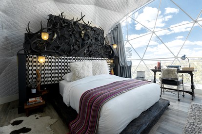 Fully-Equipped Dome Rental on Two Floors for Glamping Getaways in Nogal, New Mexico - Nogal, New Mexico - glamping.directory