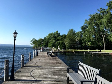 Fantastic Yurt Accommodation for a Glamping Getaway on Seneca Lake in New York - Himrod, New York - glamping.directory