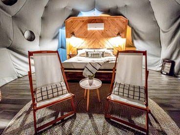 Scenic GeoDome Retreat with Hot Tub & 100-Mile Views near Blowing Rock and Boone, North Carolina - Blowing Rock, North Carolina - glamping.directory