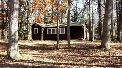 Gorgeous Getaway Cabin in the Woods near Lake Michigan in Wellston, Michigan - glamping.directory