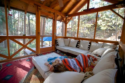 Two-Bedroom Camping Cabin and Private Gazebo in Idyllwild-Pine Cove, California - Idyllwild, California - glamping.directory