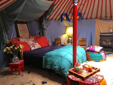 Authentic Mongolian Yurt for a Serene Healing Retreat in Saratoga Springs, New York - Saratoga Springs, New York - glamping.directory