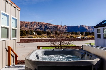 Tiny Home Paradise: Private Deck & Hot Tub Getaway in Utah's Scenic Beauty - Apple Valley, Utah - glamping.directory