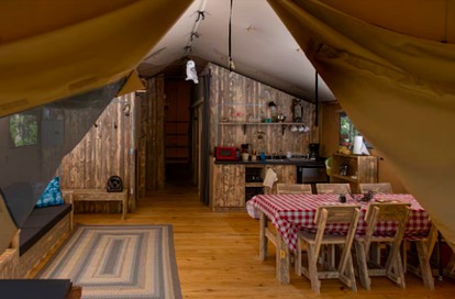 Lovely Safari Tent Near Acadia National Park for Family Glamping Trips to Maine - Bar Harbor, Maine - glamping.directory