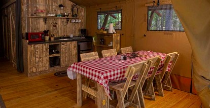 Lovely Safari Tent Near Acadia National Park for Family Glamping Trips to Maine - Bar Harbor, Maine - glamping.directory