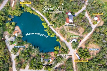 Outstanding Luxurious Dome with Mini Golf, Outdoor Bath, Sauna and Lake Views in Elgin, Texas - Elgin, Texas - glamping.directory