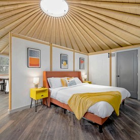 Stylish Yurt Cabin Getaway with Hot Tub Near Canyon Lake, Texas - Canyon Lake, Texas - glamping.directory