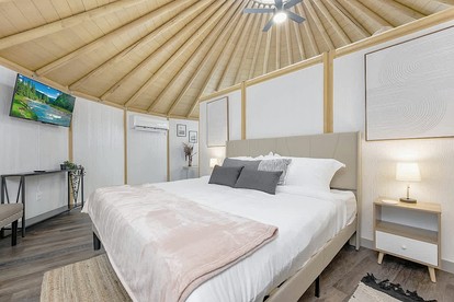 Stylish Yurt Cabin Getaway with Hot Tub Near Canyon Lake, Texas - Canyon Lake, Texas - glamping.directory