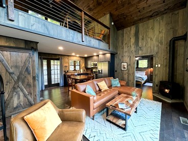 Spectacular Modern Barn Nestled in the Trees in Bridgton, Maine - Bridgton, Maine - glamping.directory
