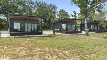 Elegant Tiny Home Resort with Heated Pool & Goats near Houston, Hempstead Texas - Hempstead, Texas - glamping.directory