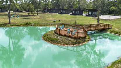 Elegant Tiny Home Resort with Heated Pool & Goats near Houston, Hempstead Texas - Hempstead, Texas - glamping.directory