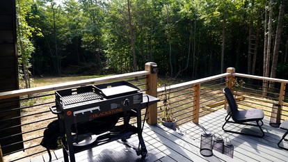 Romantic Escapes in this Stunning A-Frame in North Carolina with Access to a Private Hot Tub and Fire Pit - Dobson, North Carolina - glamping.directory
