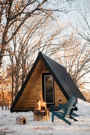 Gorgeous A-Frame with Panoramic Views, Nestled Atop White Oak Ridge, Wisconsin - Saint Croix Falls, Wisconsin - glamping.directory