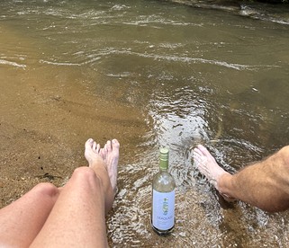 Cool A-Frame on Creek in Purlear, North Carolina - Purlear, North Carolina - glamping.directory