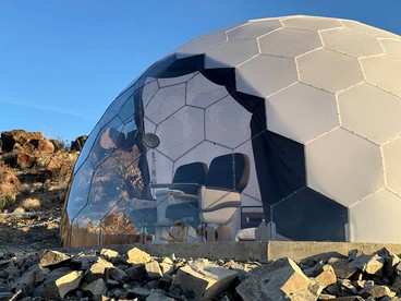 Incredible Dome on a Unique Space-Themed Site with Stunning Desert Views near Big Bend National Park in Terlingua, Texas - Terlingua, Texas - glamping.directory